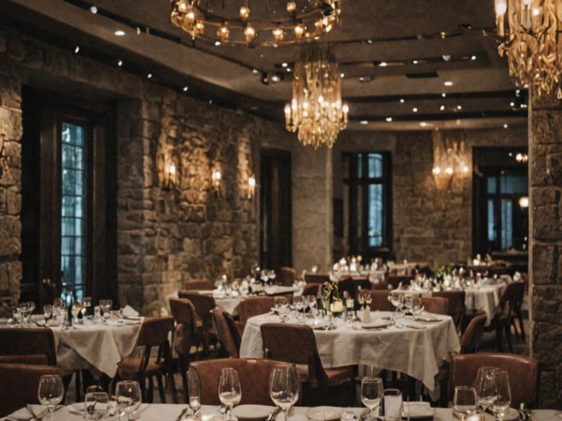 Fine dining restaurant atmospheric lighting design